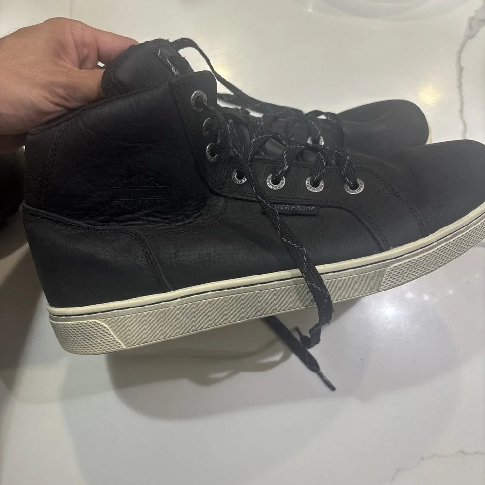 Harley-Davidson Shoes Men's 9 Black Midland Motorcycle Riding Sneakers Boots